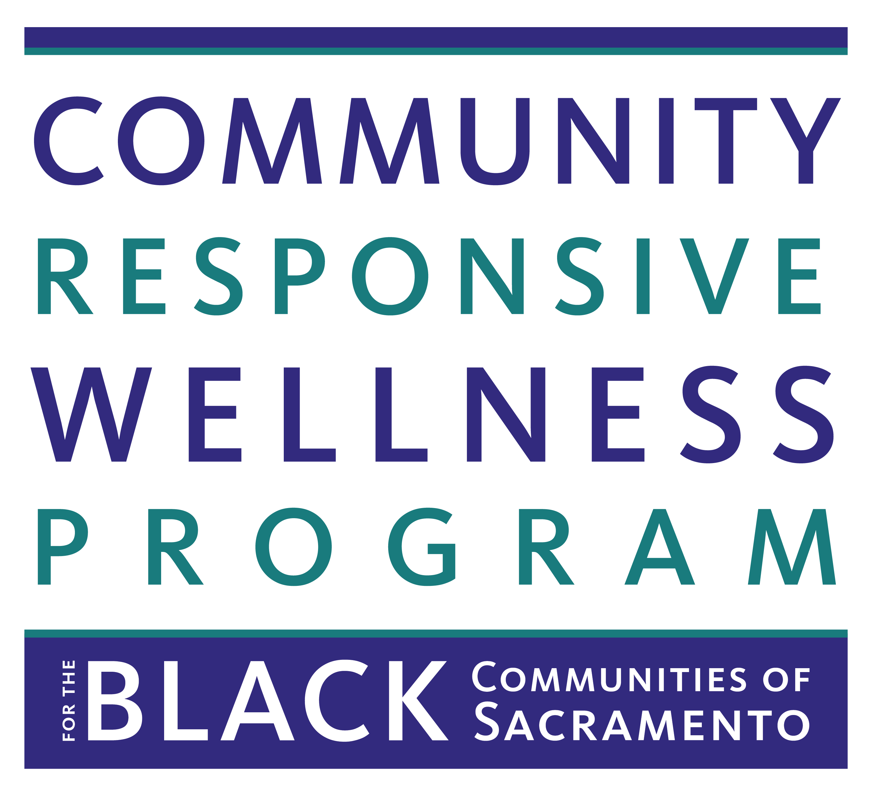 Pictured: Community Responsive Wellness Programs for the Black Communities of Sacramento logo